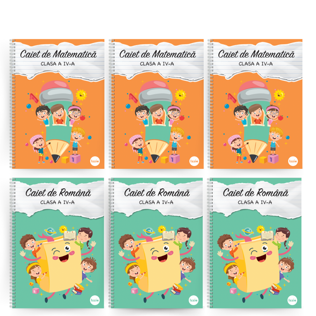 Set complet clasa a IV-a: Română + Matematică