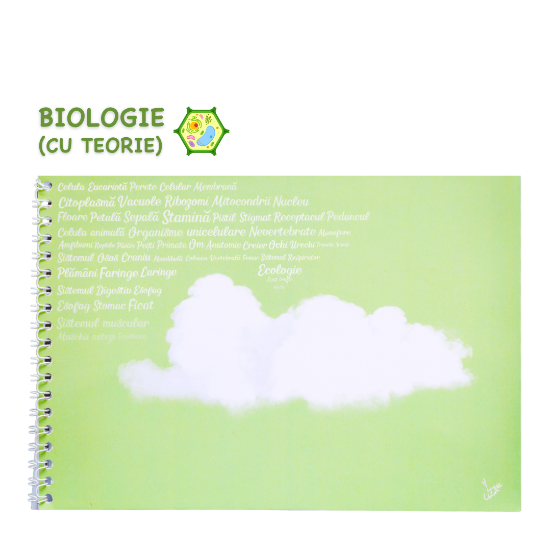 Caiet Izzie de Biologie B5 (cu Teorie)