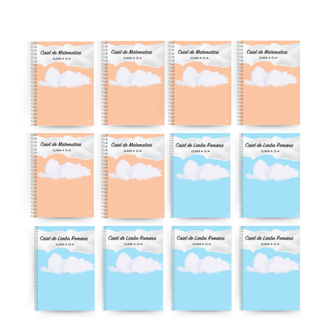 Set 12 Caiete Izzie pentru clasa a II-a