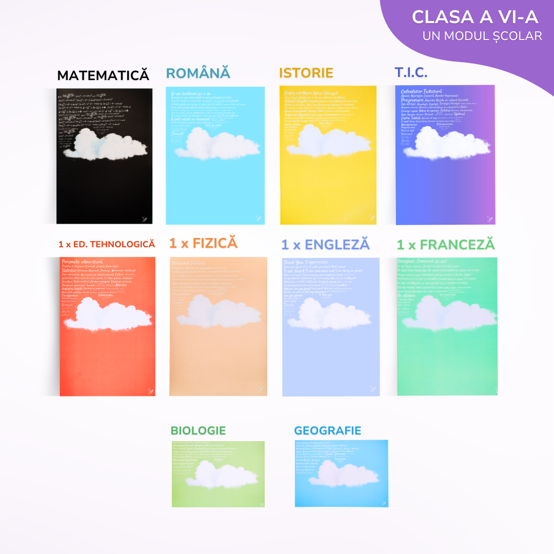 Pachet de Caiete Izzie pentru un Modul - 10 Caiete Izzie: Clasa a 6-a, BACK TO SCHOOL 2026