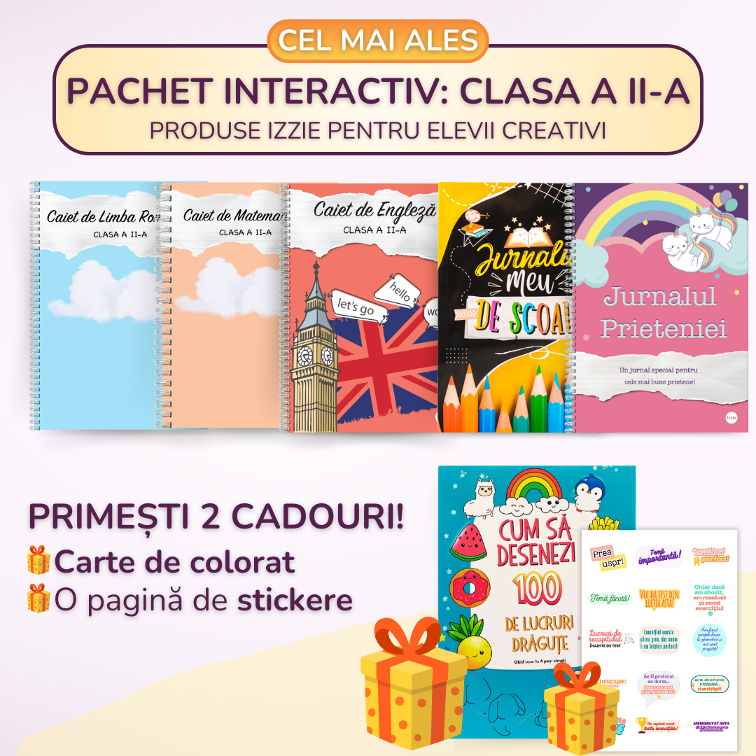 Pachet Interactiv 6 produse Izzie: clasa a II-a