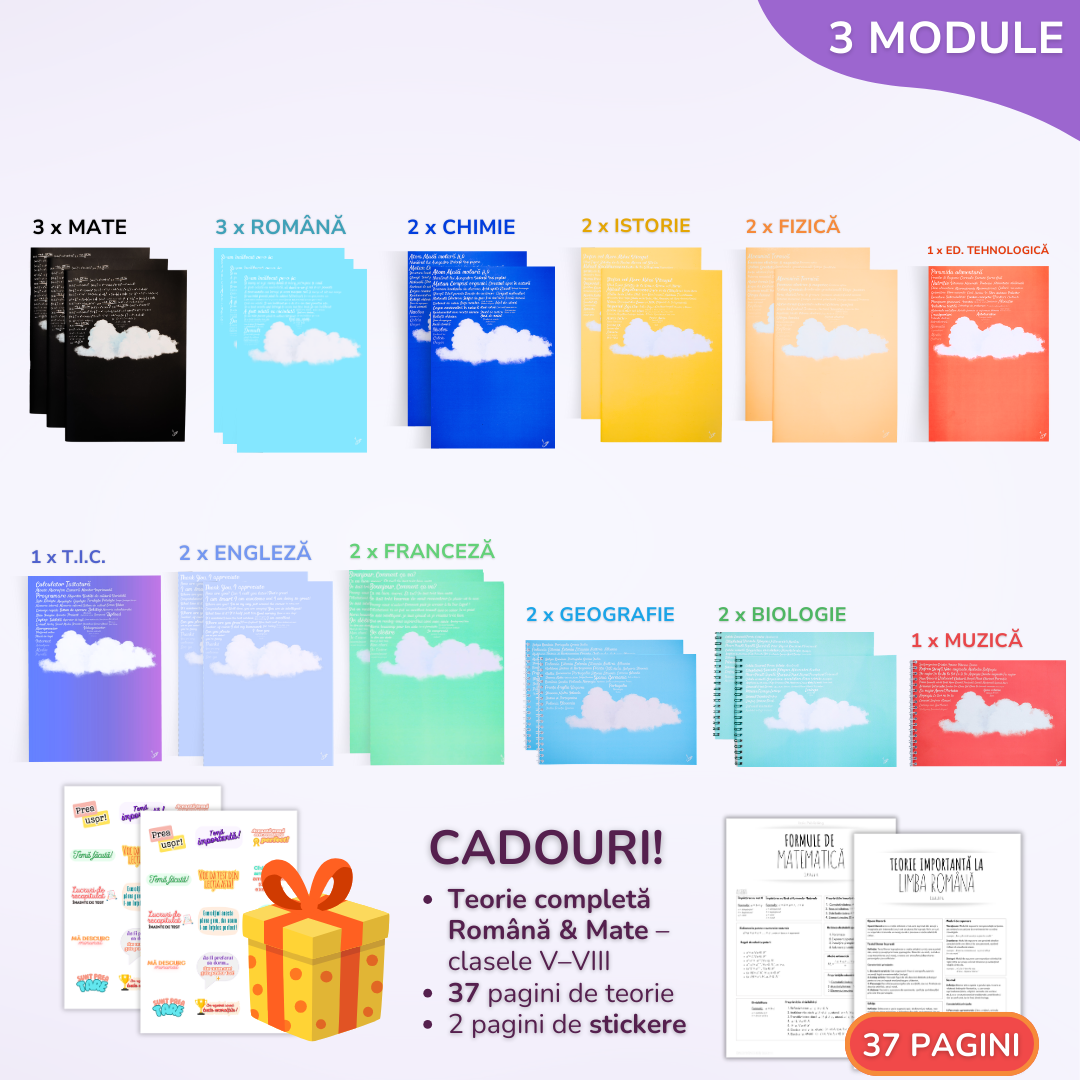 Pachet pentru tot anul școlar - Clasa a VII-a