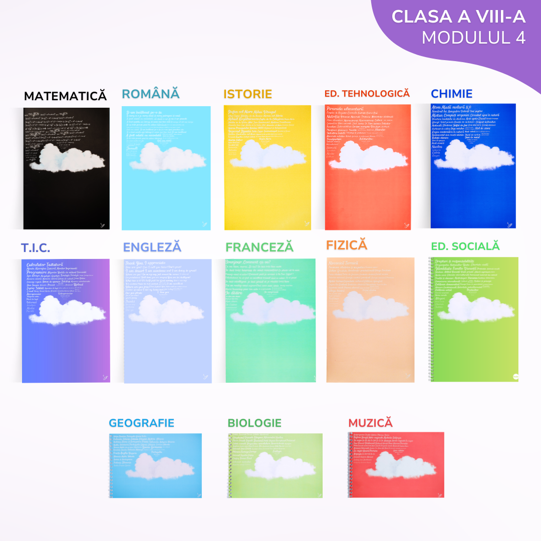 Pachet complet 13 Caiete Izzie: Clasa a 8-a, Modulul 5