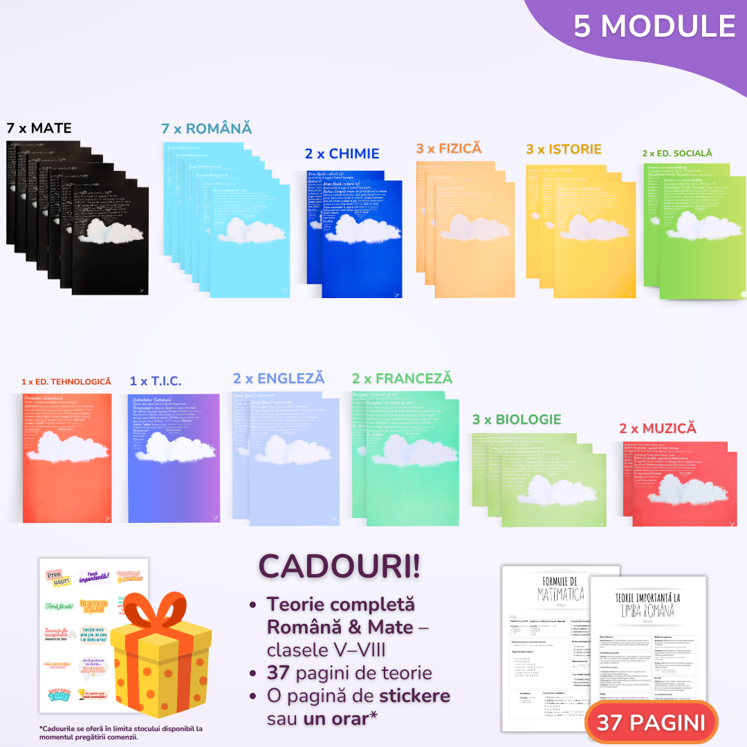 Pachet pentru tot anul școlar, BACK TO SCHOOL 2026 - Clasa a VIII-a