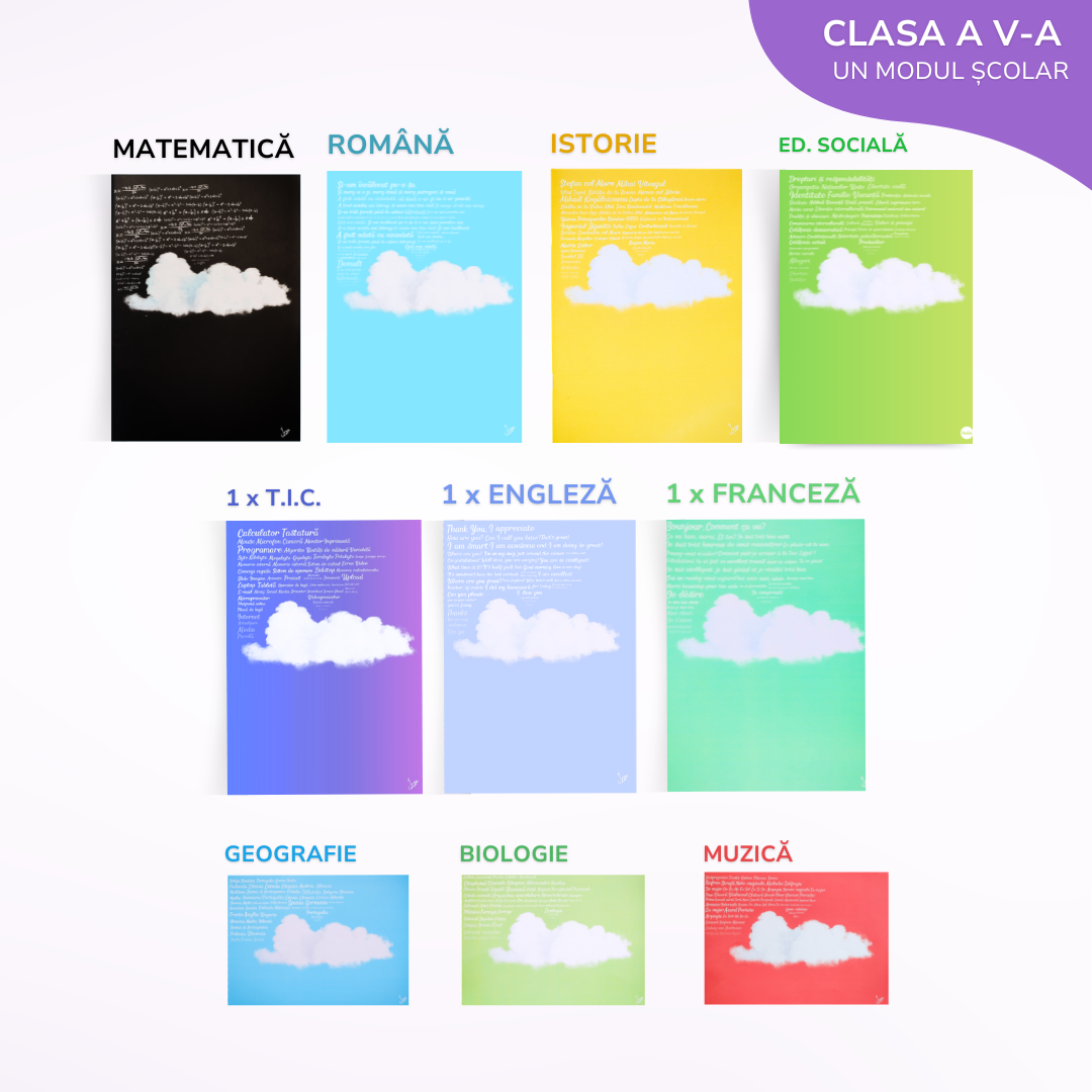 Pachet complet pentru un Modul - 10 Caiete Izzie: Clasa a 5-a, BACK TO SCHOOL 2026