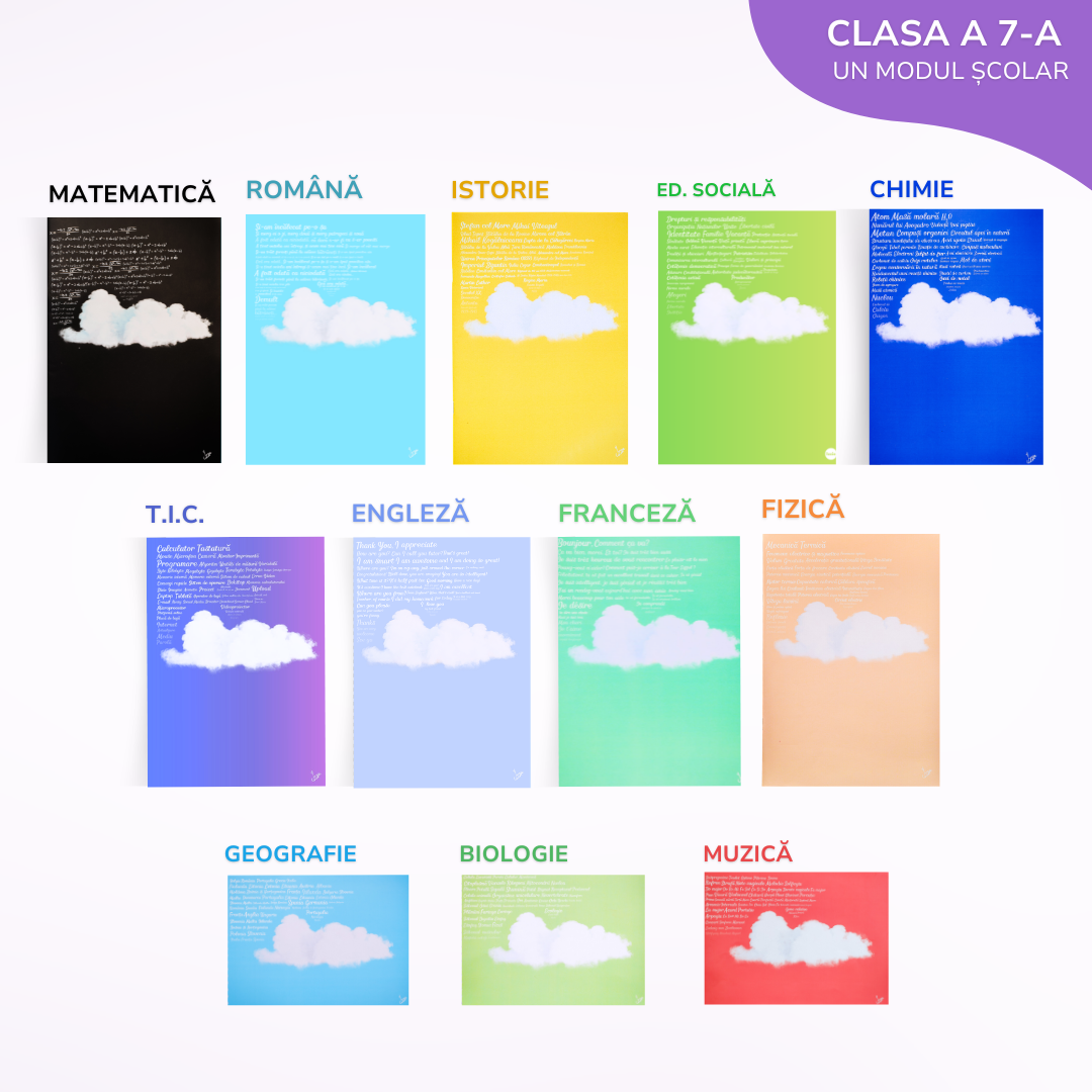 Pachet complet pentru un Modul - 12 Caiete Izzie: Clasa a 7-a, BACK TO SCHOOL 2026
