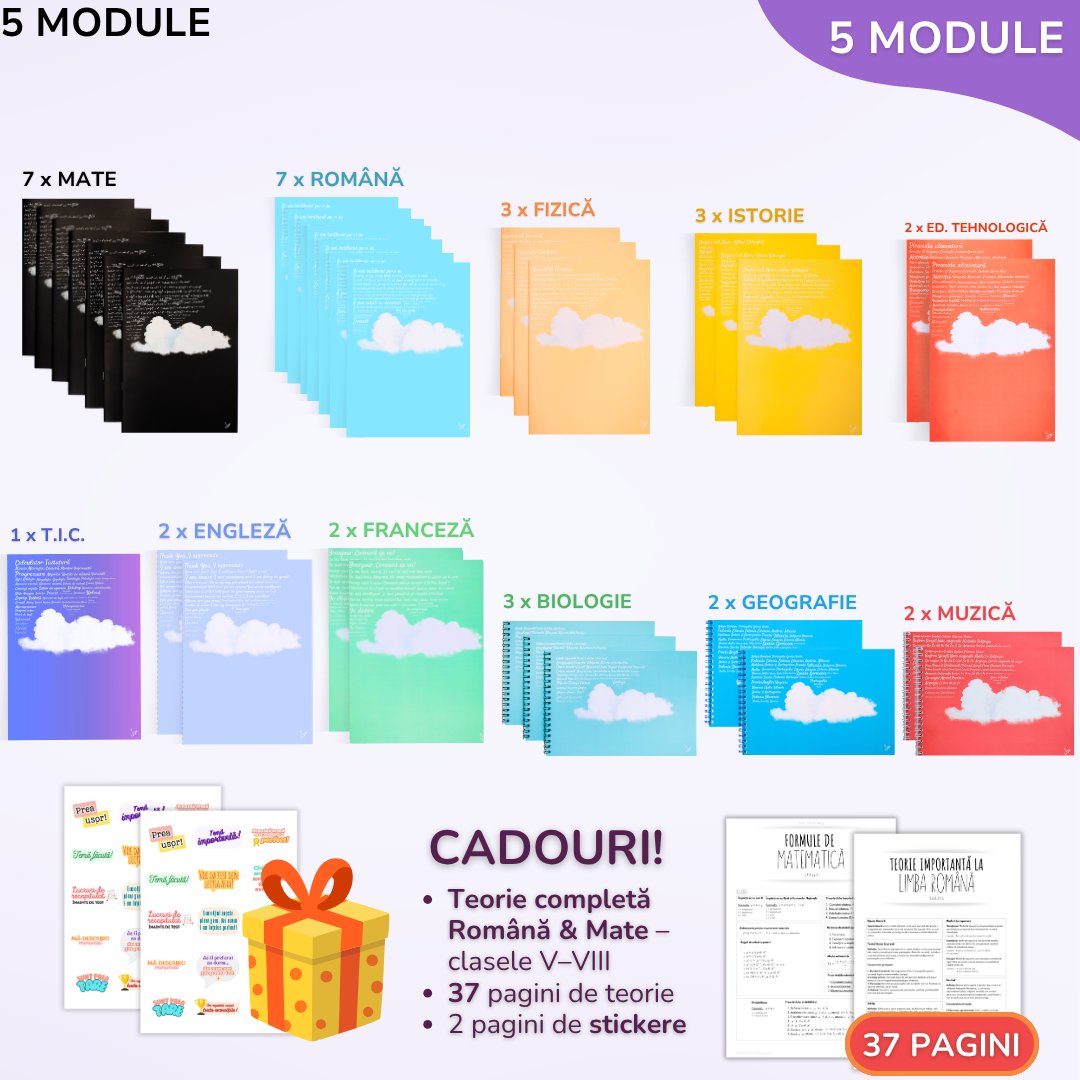 Pachet pentru tot anul școlar, BACK TO SCHOOL 2026 - Clasa a VI-a