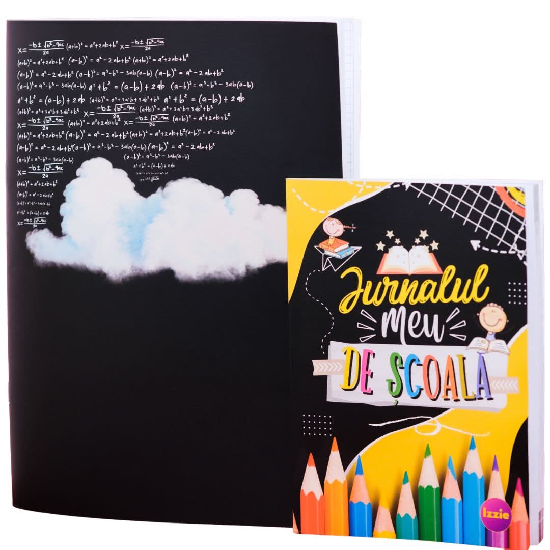 Caiet de Mate (cu Formule) + Jurnal de Școală - Izzie Publishing