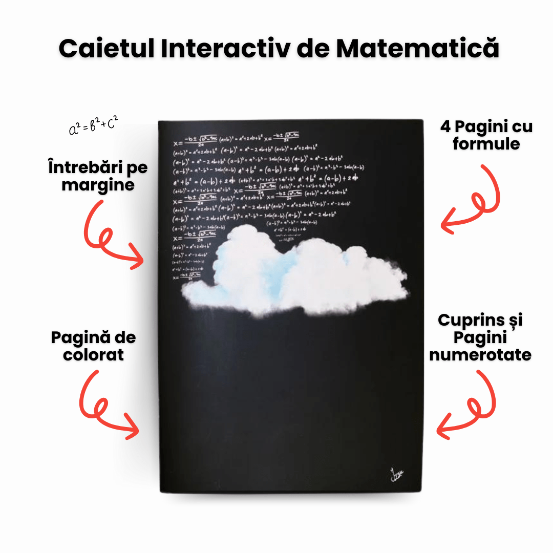 Caiet de Mate (cu Formule) + Jurnal de Școală - Izzie Publishing