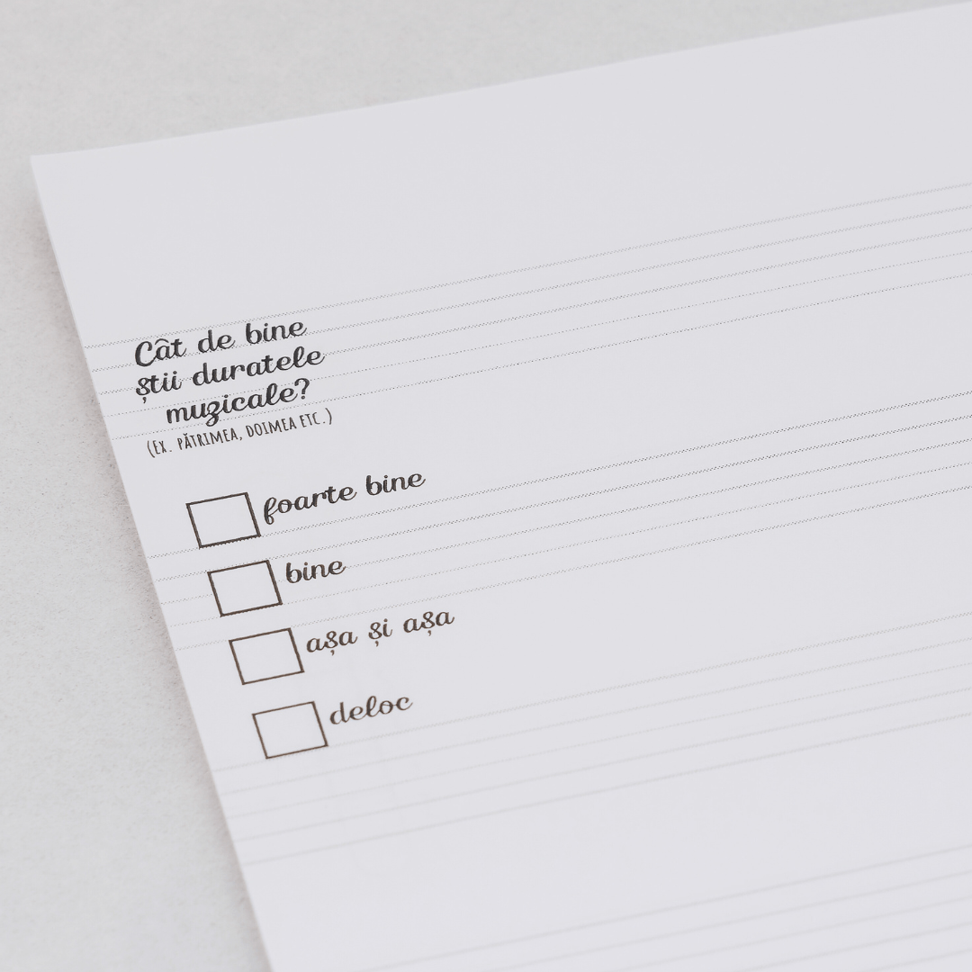 Caiet de Muzică - Izzie Publishing