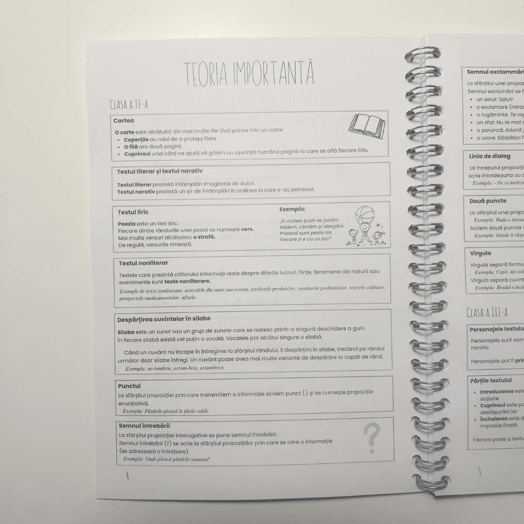 Caiet Mic de Română (pentru clasele primare) - Izzie Publishing