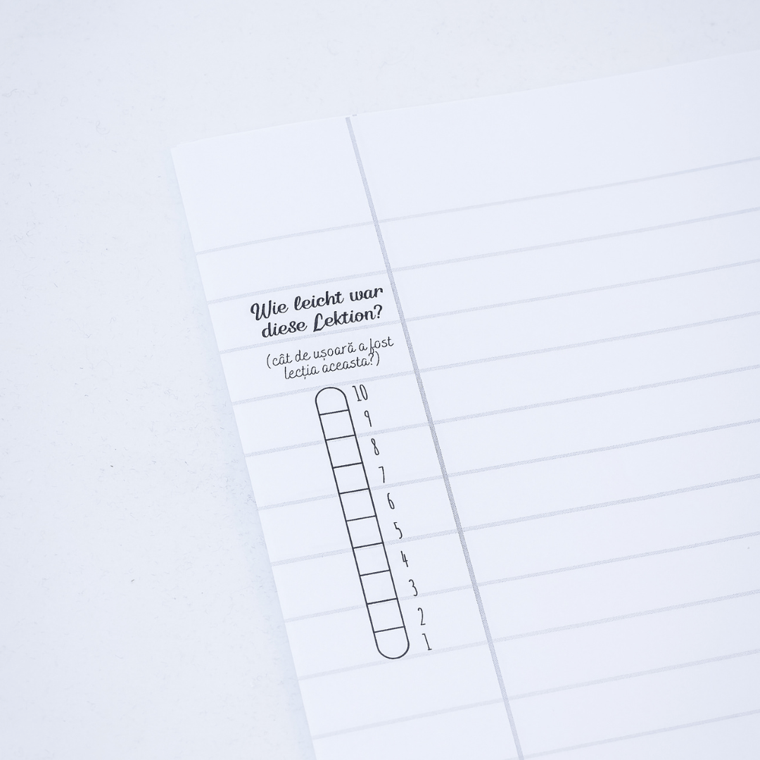 Caiet Studențesc de Germană (cu timpuri verbale) - Izzie Publishing