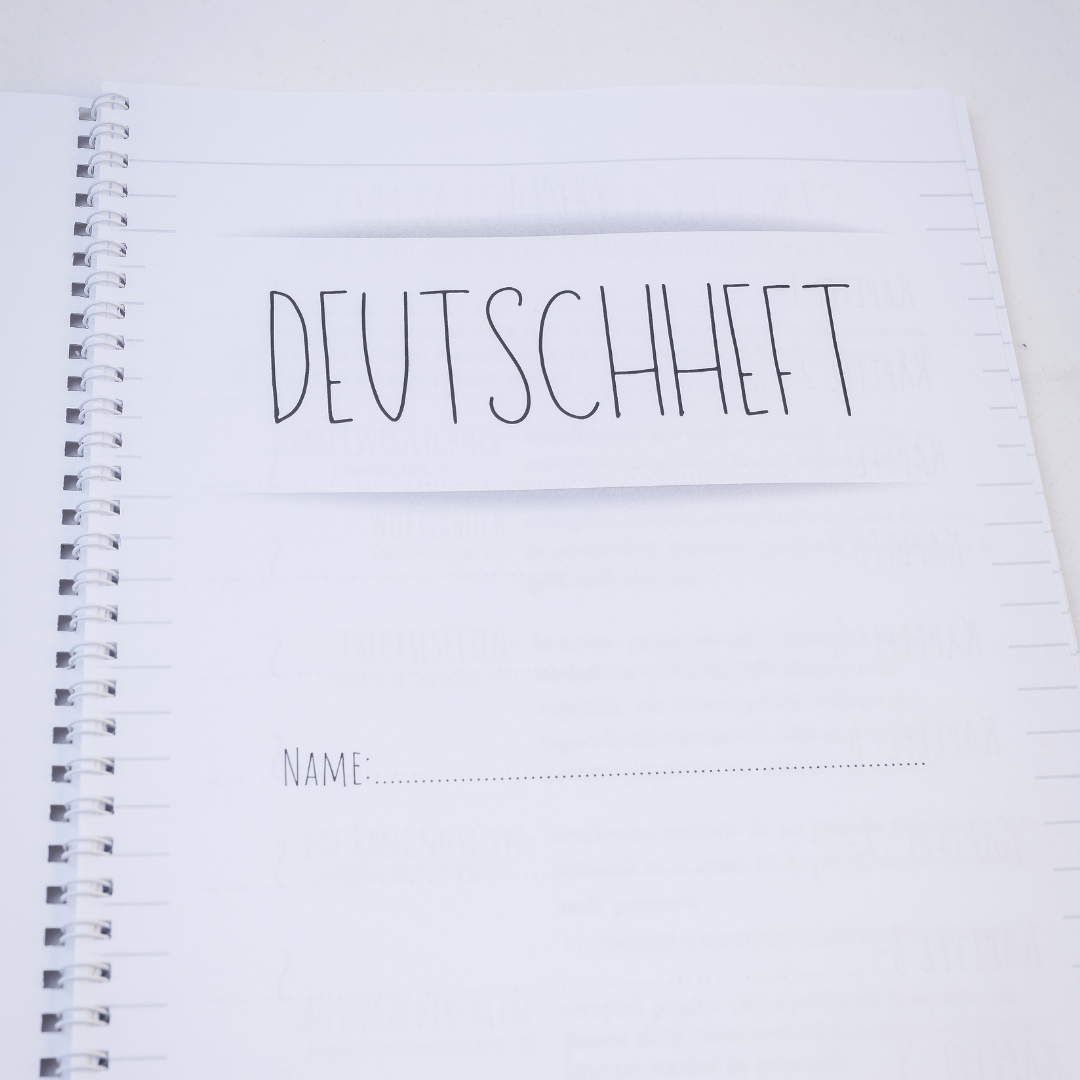 Caiet Studențesc de Germană (cu timpuri verbale) - Izzie Publishing