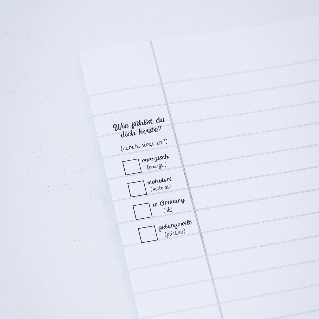 Caiet Studențesc de Germană (cu timpuri verbale) - Izzie Publishing