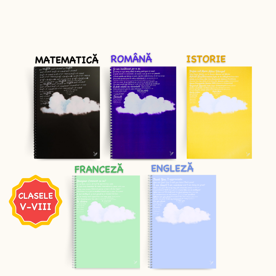 Set promoțional: Caiete Interactive de Mate, Română, Istorie, Engleză și Franceză