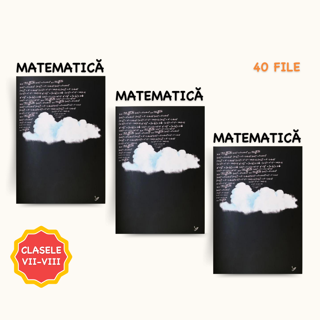 Set 3 Caiete de Matematică (cu Formule)