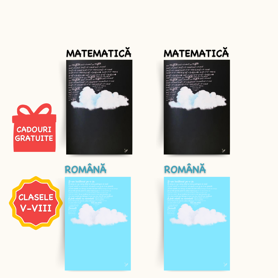 Setul Esențial la Română & Mate: 4 Caiete pentru Rezultate mai Bune