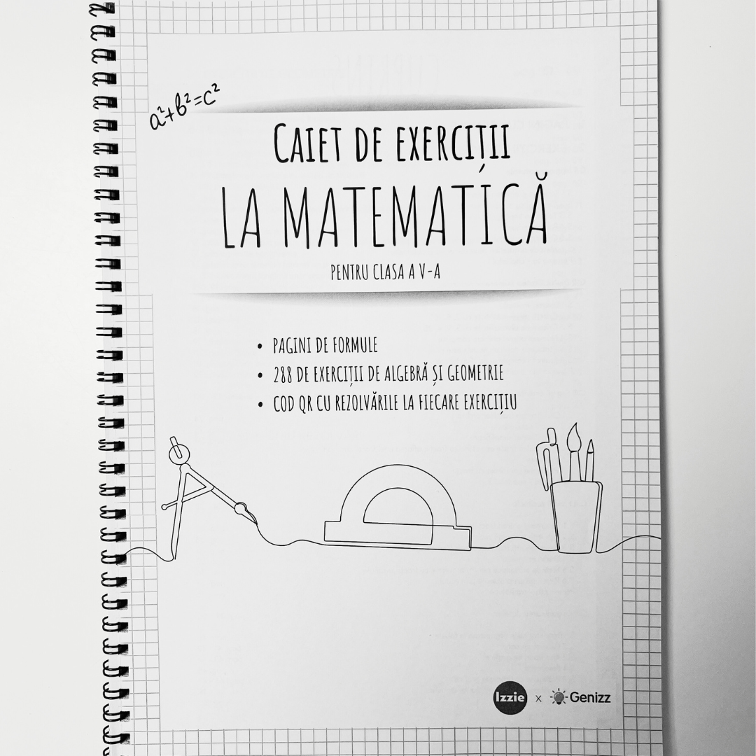 Pentru recapitulare: Caiet cu Exerciții la Mate, pentru clasa a V - a - Izzie Publishing