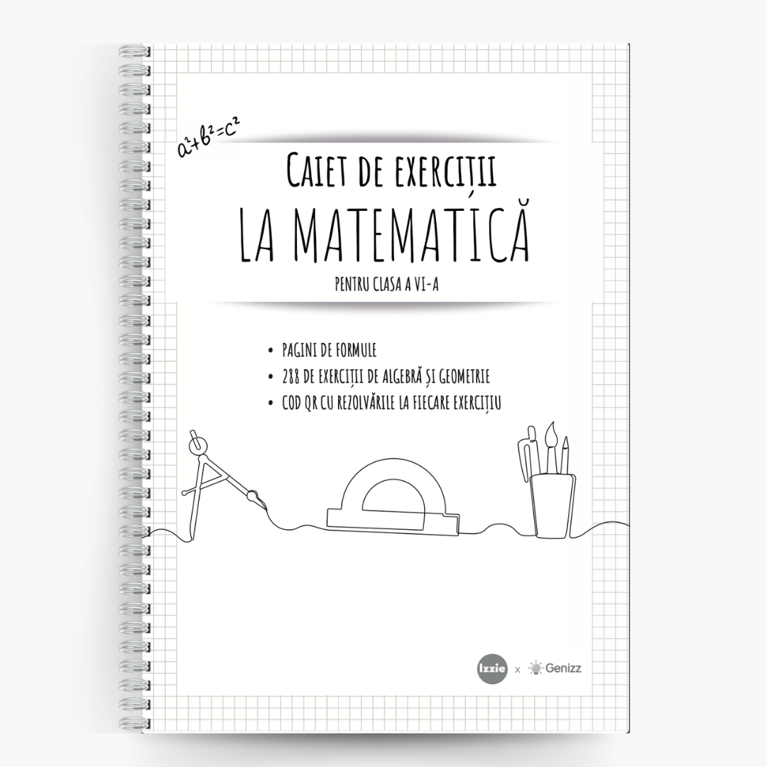 Pentru recapitulare: Caiet de exerciții la Mate, clasa a VI - a - Izzie Publishing