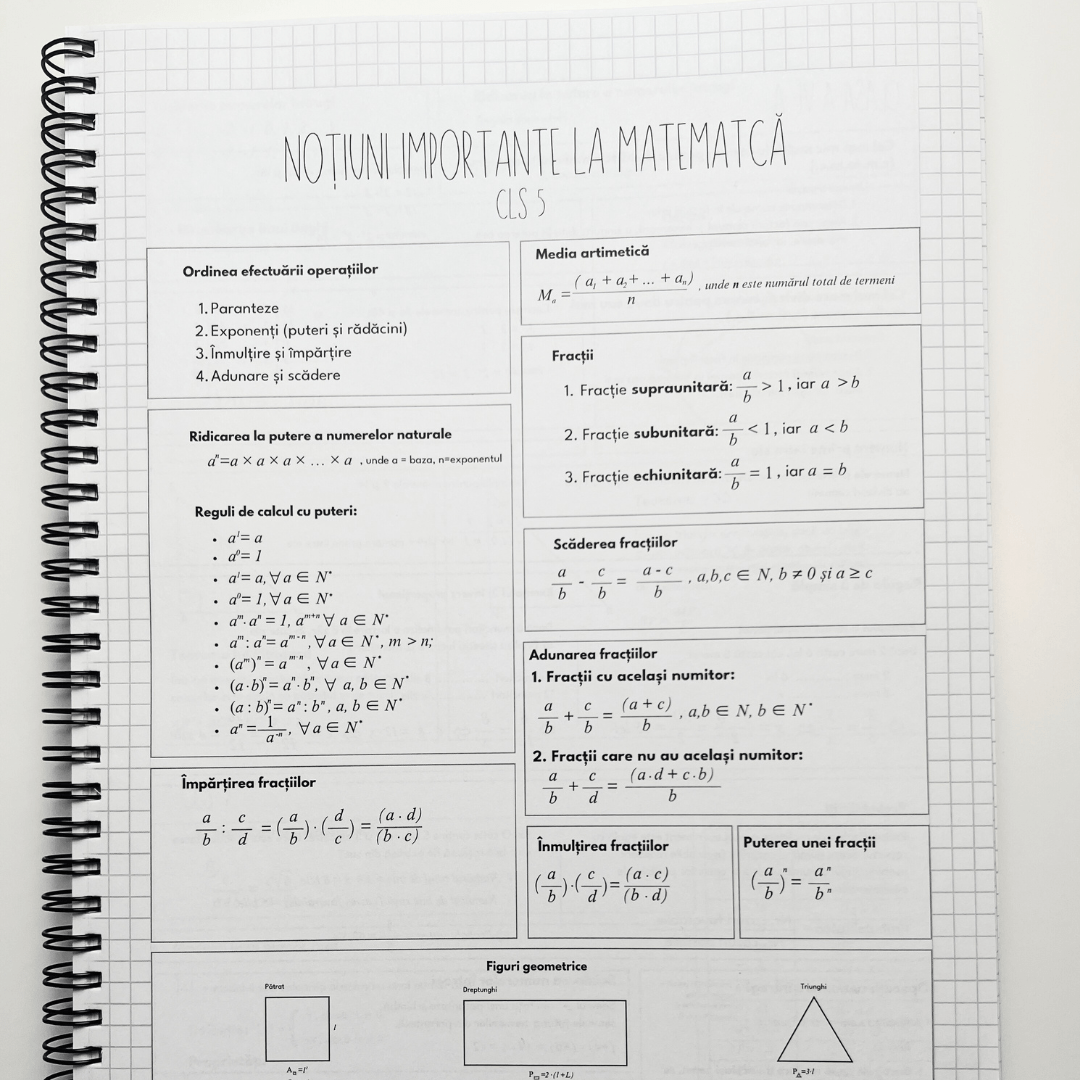 Set 2 Caiete Interactive + 1 GRATIS : Mate + Română (cu Formule și Stickere) + 1 Caiet GRATIS de Istorie - Izzie Publishing