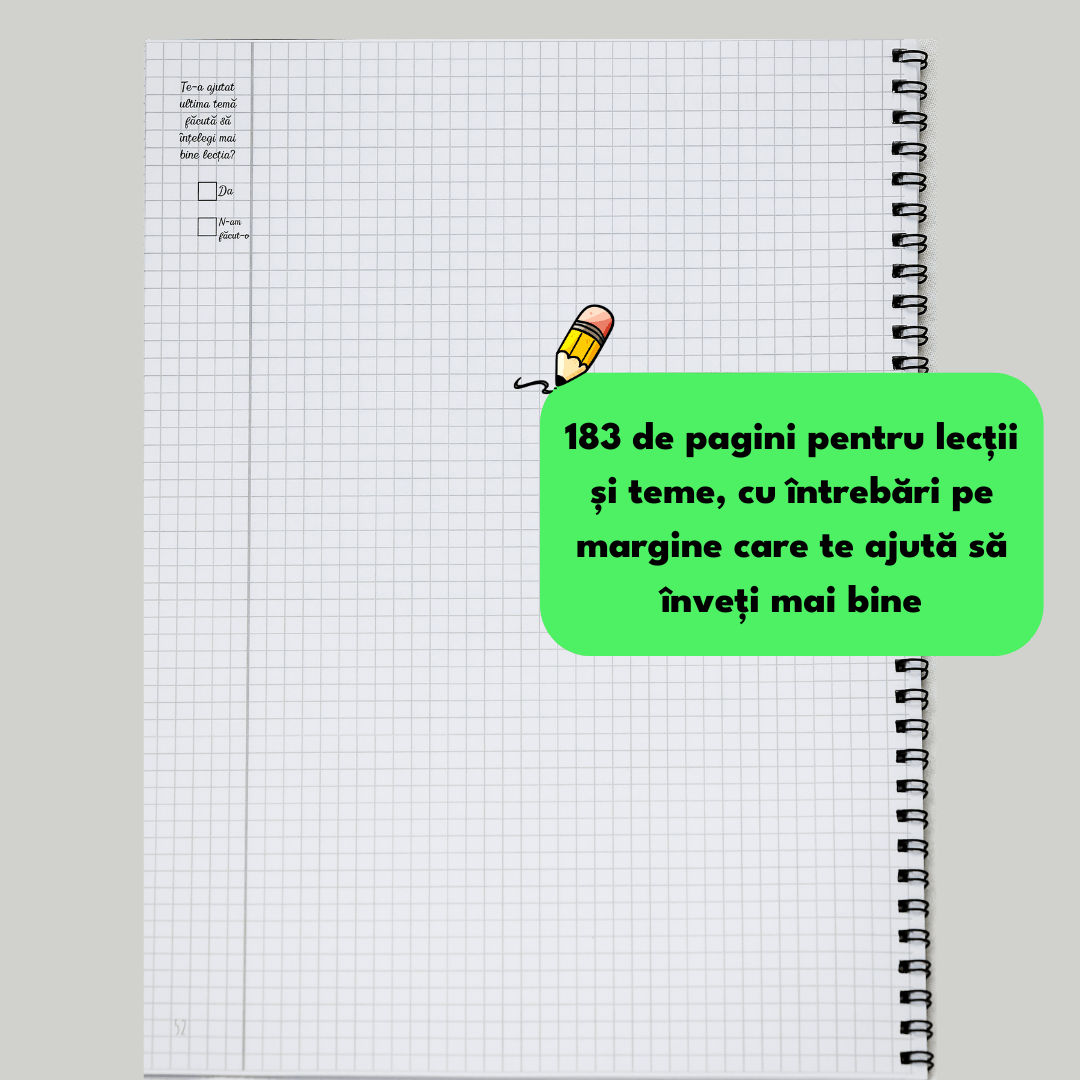 Set 2 Caiete Interactive + 1 GRATIS : Mate + Română (cu Formule și Stickere) + 1 Caiet GRATIS de Istorie - Izzie Publishing