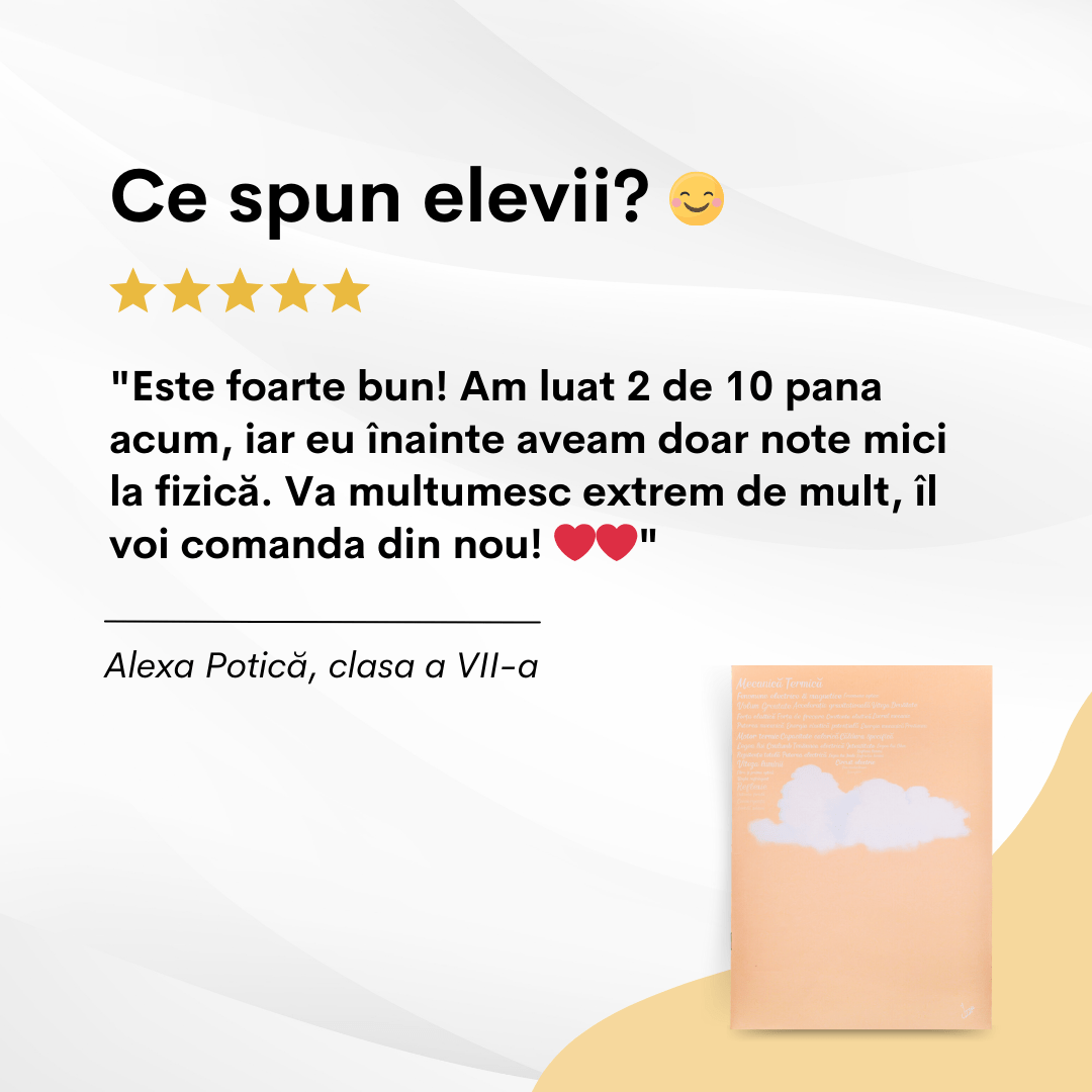 Set 3 Caiete de: Mate + Română + Istorie + Fizică - Izzie Publishing