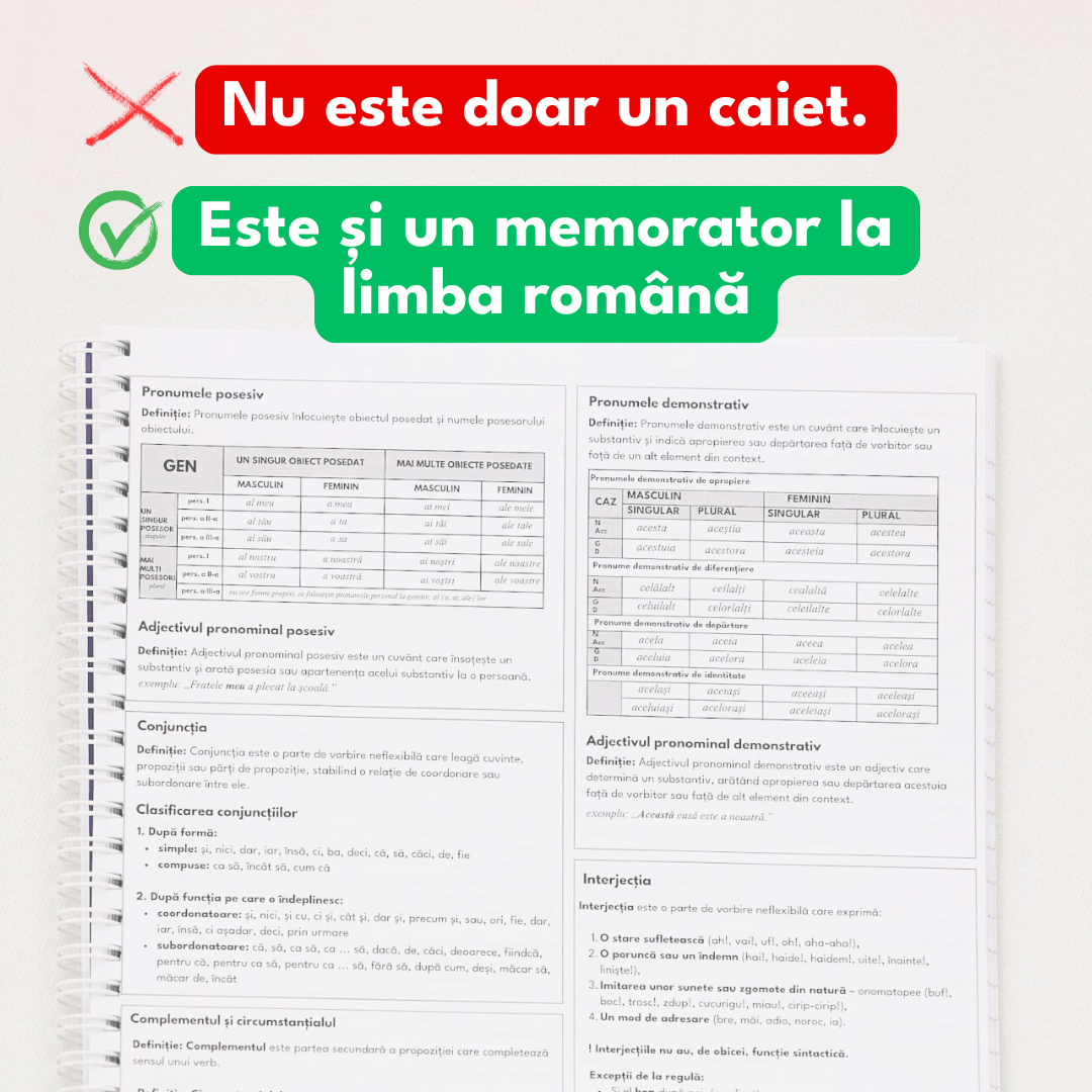 Set 4 Caiete Interactive: 2 de Mate + 2 de Română (cu Formule și Stickere) - Izzie Publishing