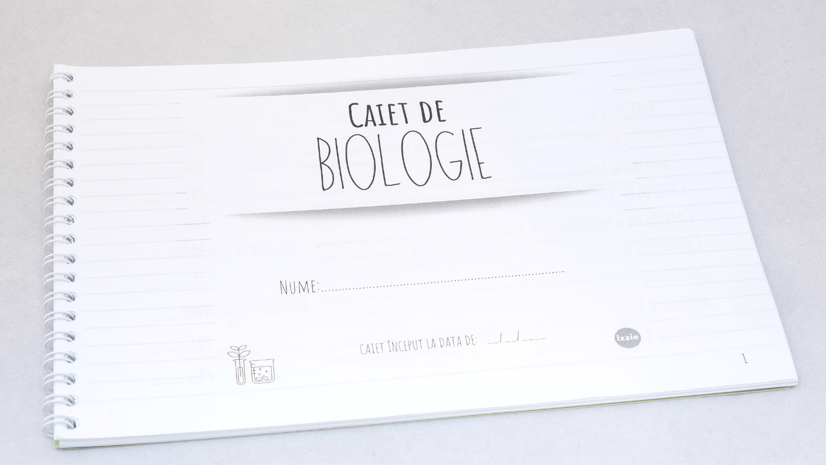 Set 5 Caiete: Mate (cu Formule și Stickere) + Română (cu Teorie și Stickere) + Fizică + Geografie + Biologie - Izzie Publishing