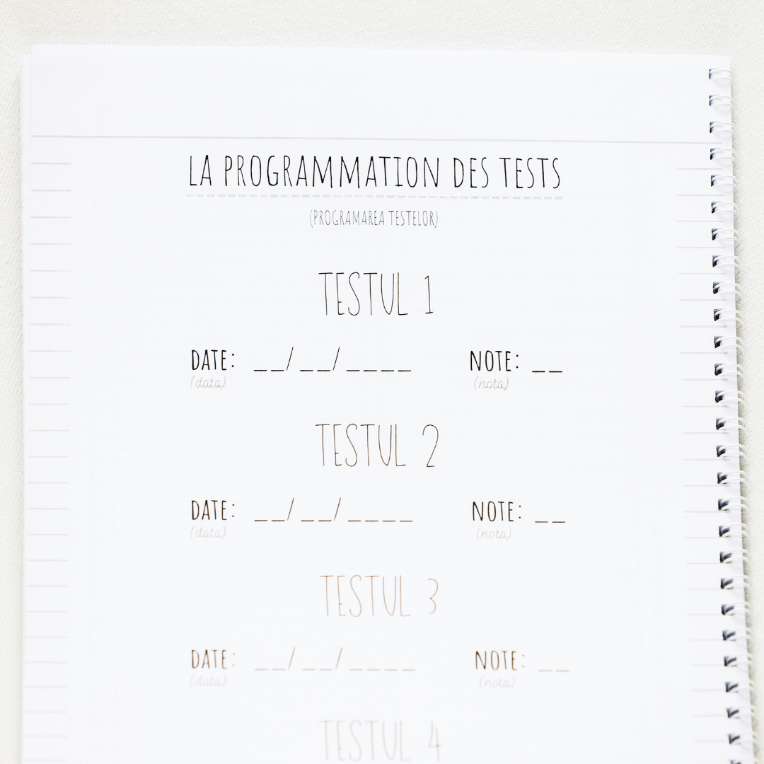 Set 6 Caiete: Mate + Română +Fizică + Franceză + Engleză + Chimie - Izzie Publishing