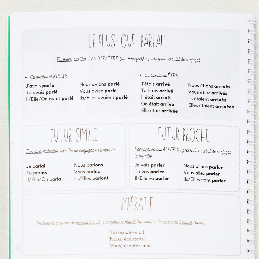 Set 6 Caiete: Mate + Română +Fizică + Franceză + Engleză + Chimie - Izzie Publishing