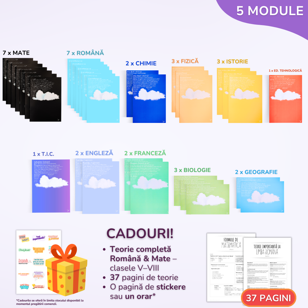Pachet pentru tot anul școlar, BACK TO SCHOOL 2026 - Clasa a VIII-a