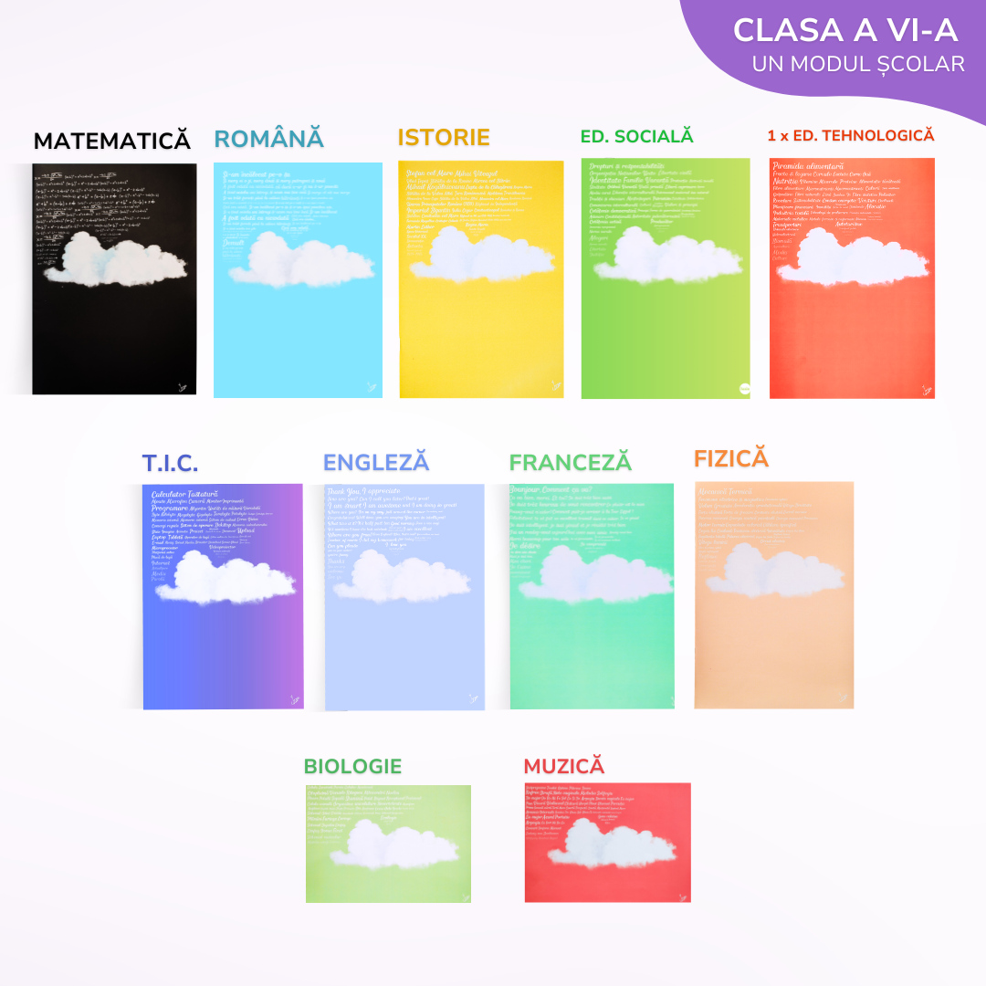 Pachet complet pentru un Modul - 11 Caiete Izzie: Clasa a 6-a, BACK TO SCHOOL 2026