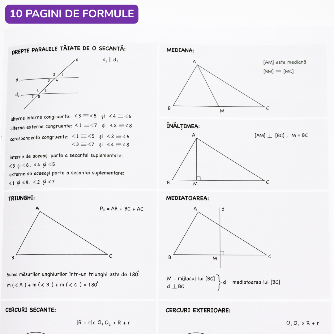 Caiet Izzie de Matematică A4 (cu Formule)