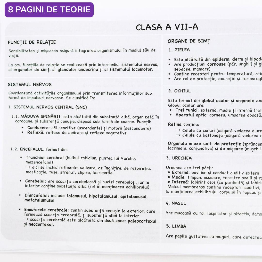 Caiet Izzie de Biologie B5 (cu Teorie) - Capsat
