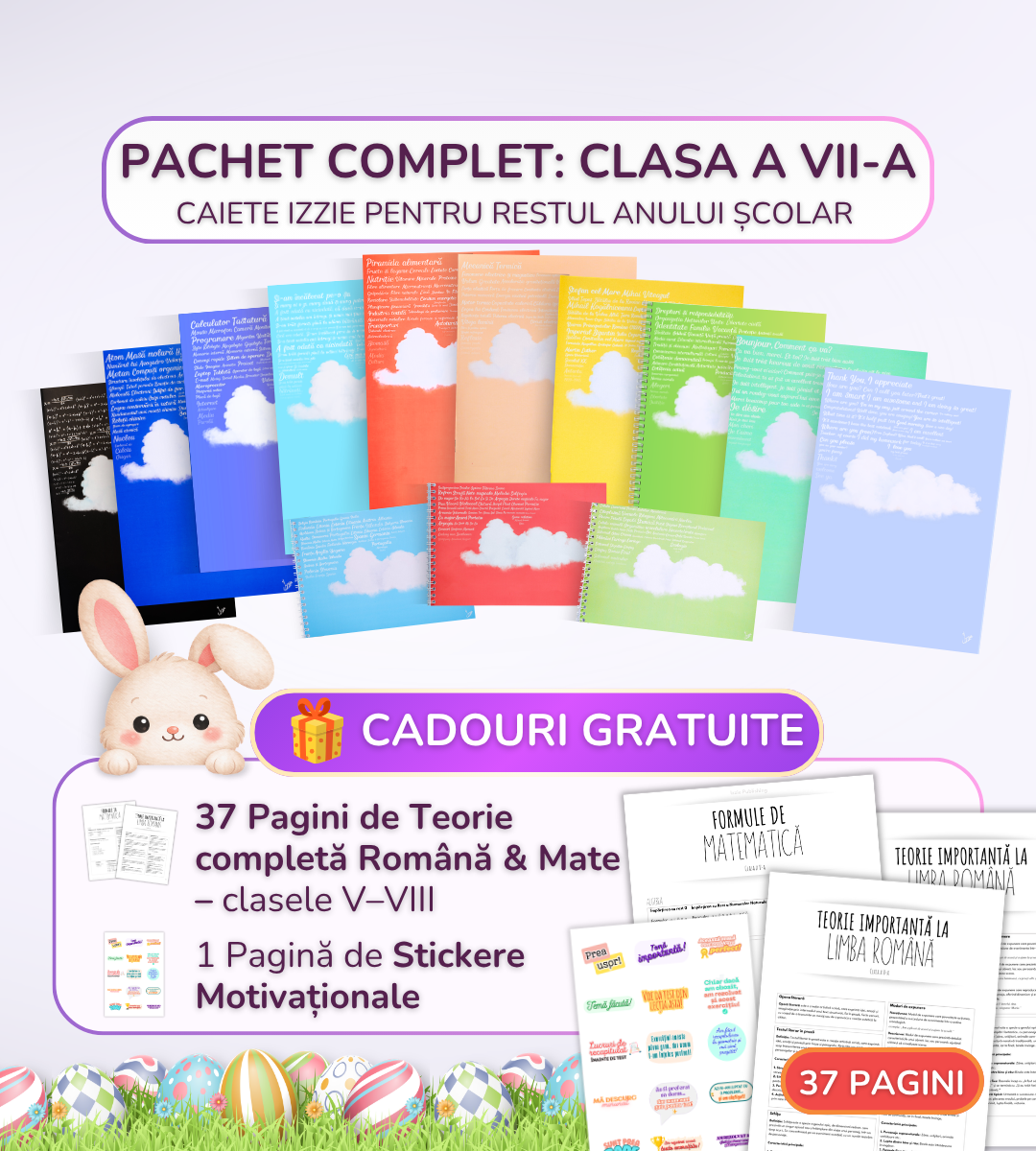 Pachet complet 13 Caiete Izzie: Clasa a 7-a, Modulul 5