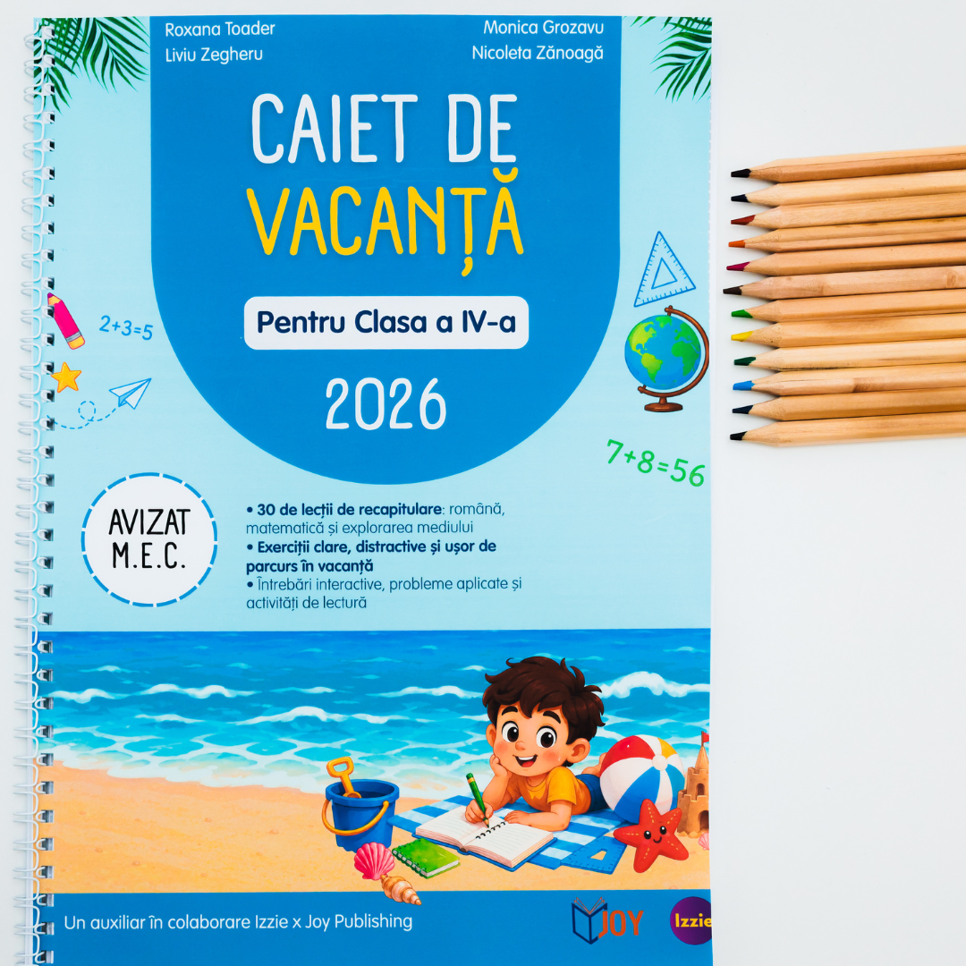 Caiet de Vacantă - vara dintre clasa a IV-a și clasa a V-a: Română, Matematică & Explorarea Mediului -
