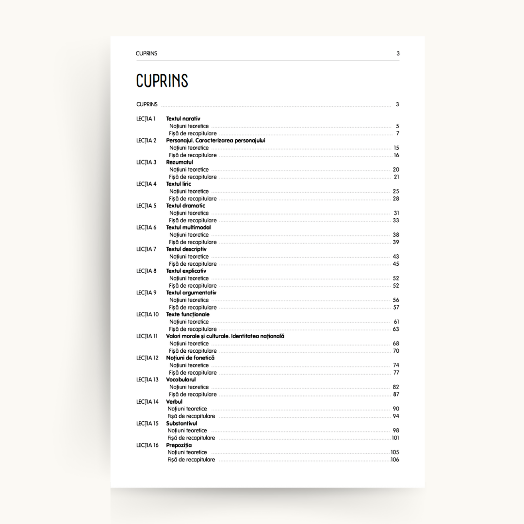 Culegere de Exerciții la Limba și Literatura Română - Evaluarea Națională, clasa a VIII-a