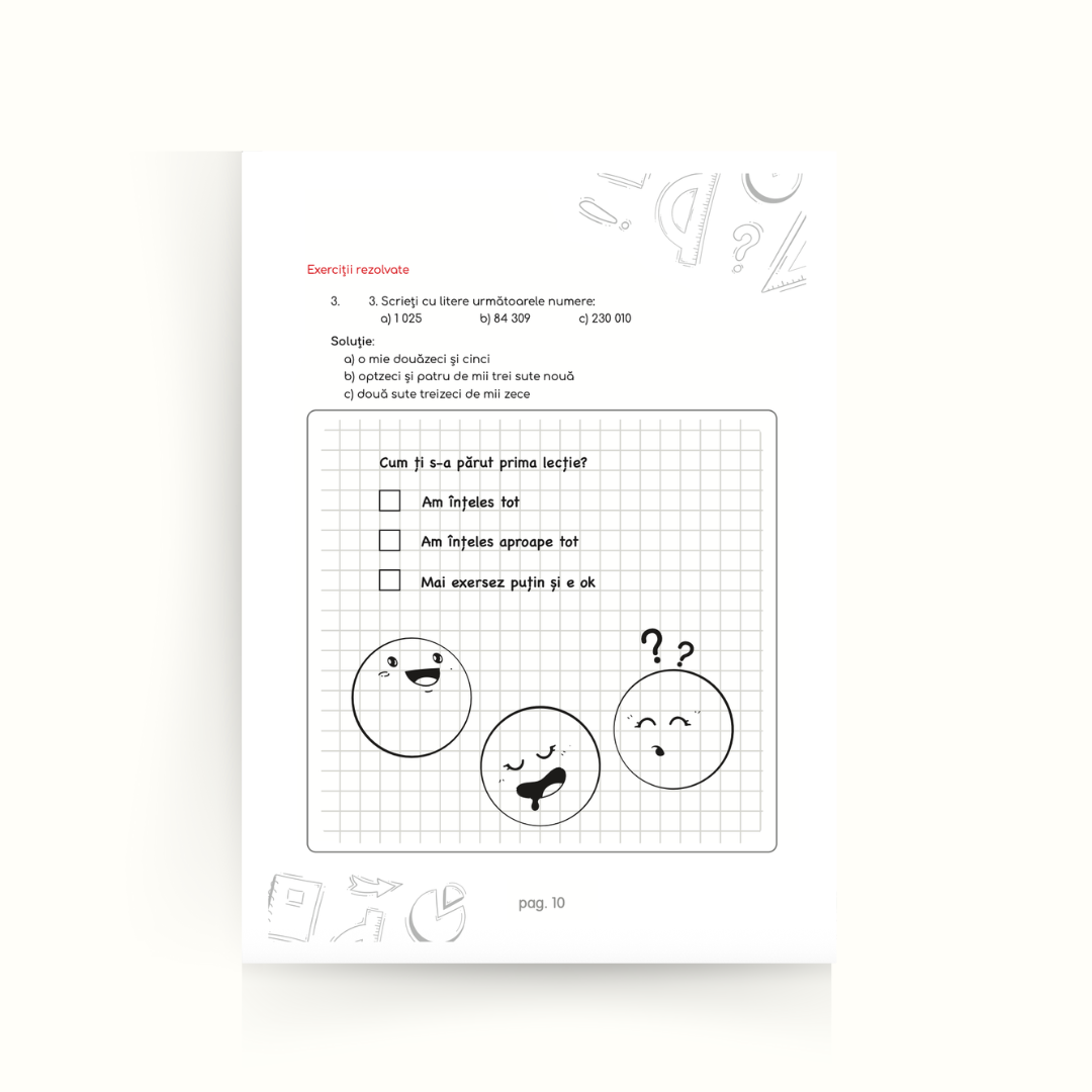 Memorator la Mate: clasa a V-a