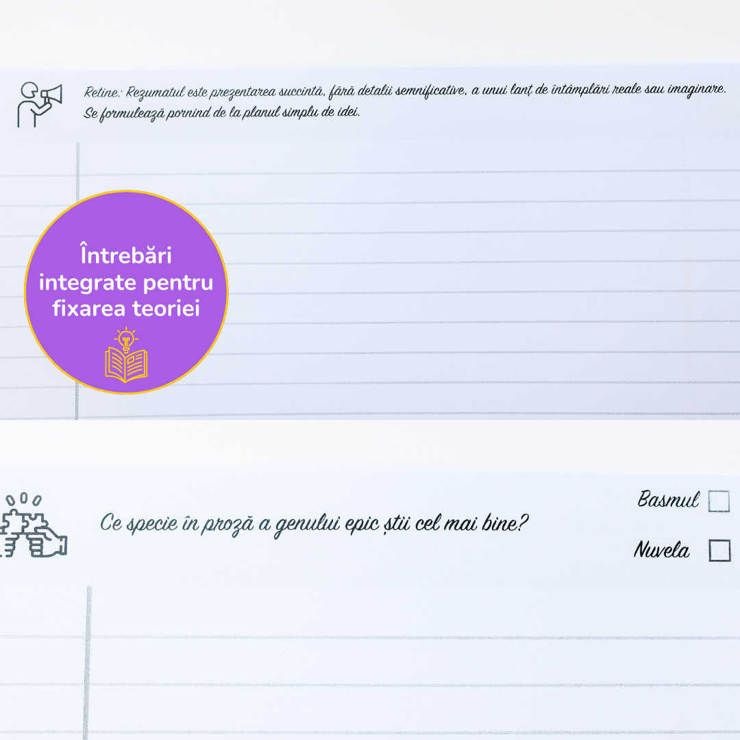 Pachet Complet de Pregătire Evaluarea Națională: Algebră, Geometrie & Limba Română (106 pagini de teorie)