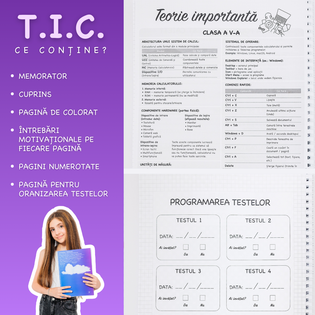 Set Standard: 6 Caiete Izzie (la alegere)