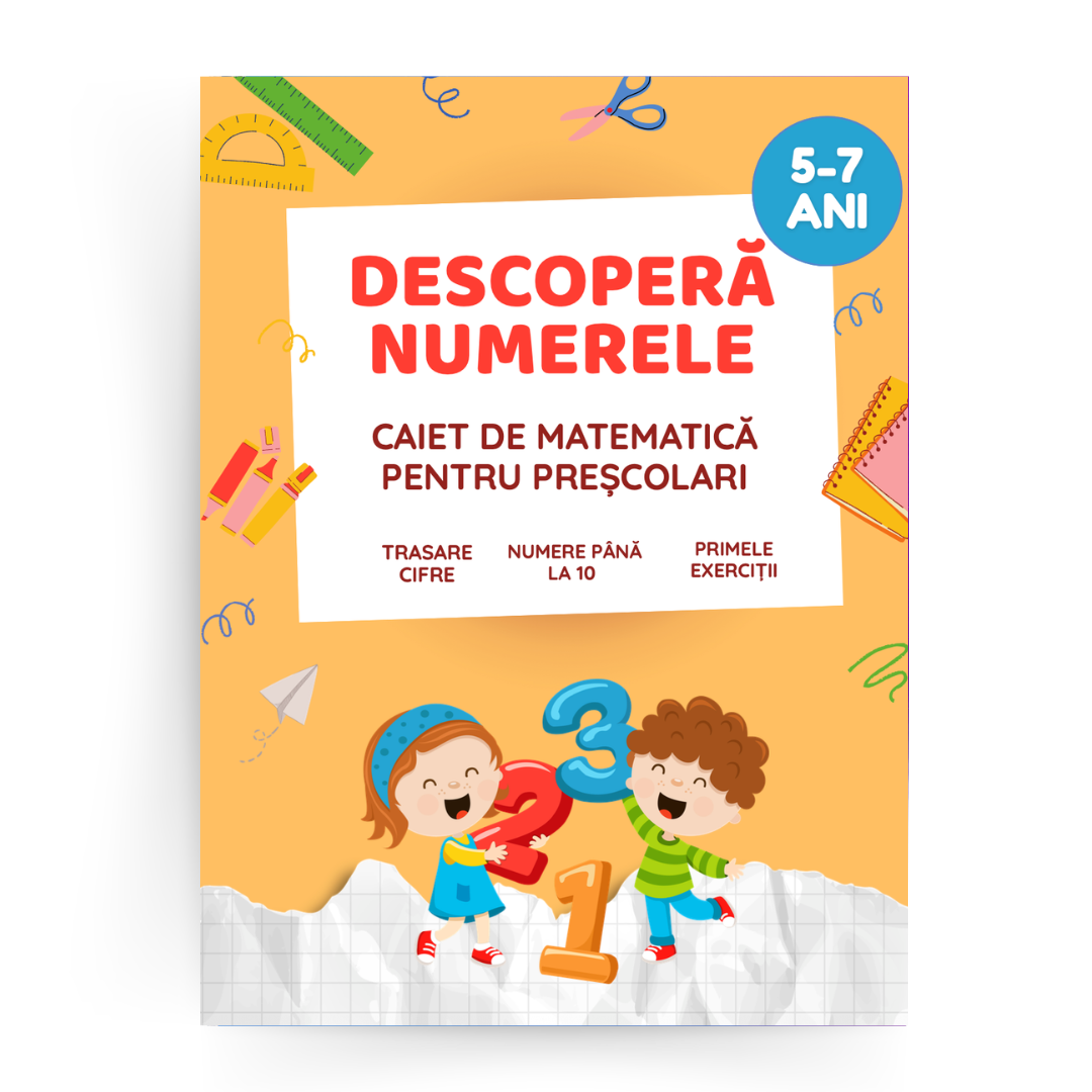 Pachet complet matematică 5–7 ani – Numere + Operații de bază
