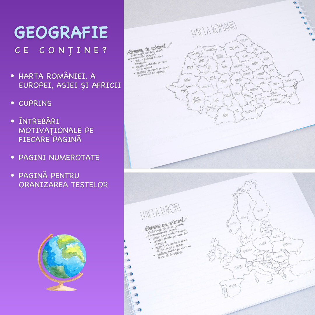 Set Standard: 6 Caiete Izzie (la alegere)