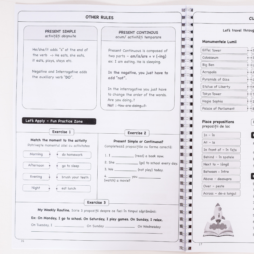 Caiet Izzie de Engleză: clasa a IV-a (cu Teorie)