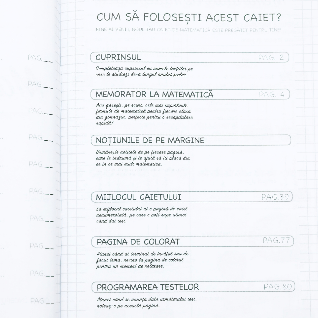 Caiet de Mate clasa a II-a