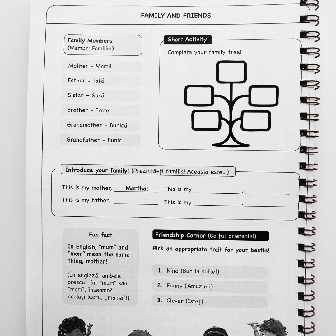 Caiet Izzie de Engleză: clasa a II-a (cu Teorie)