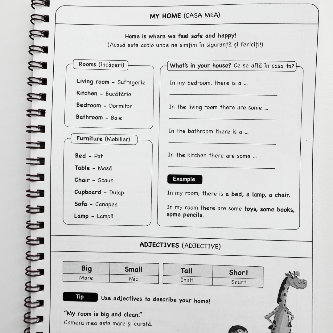 Caiet Izzie de Engleză: clasa a II-a (cu Teorie)