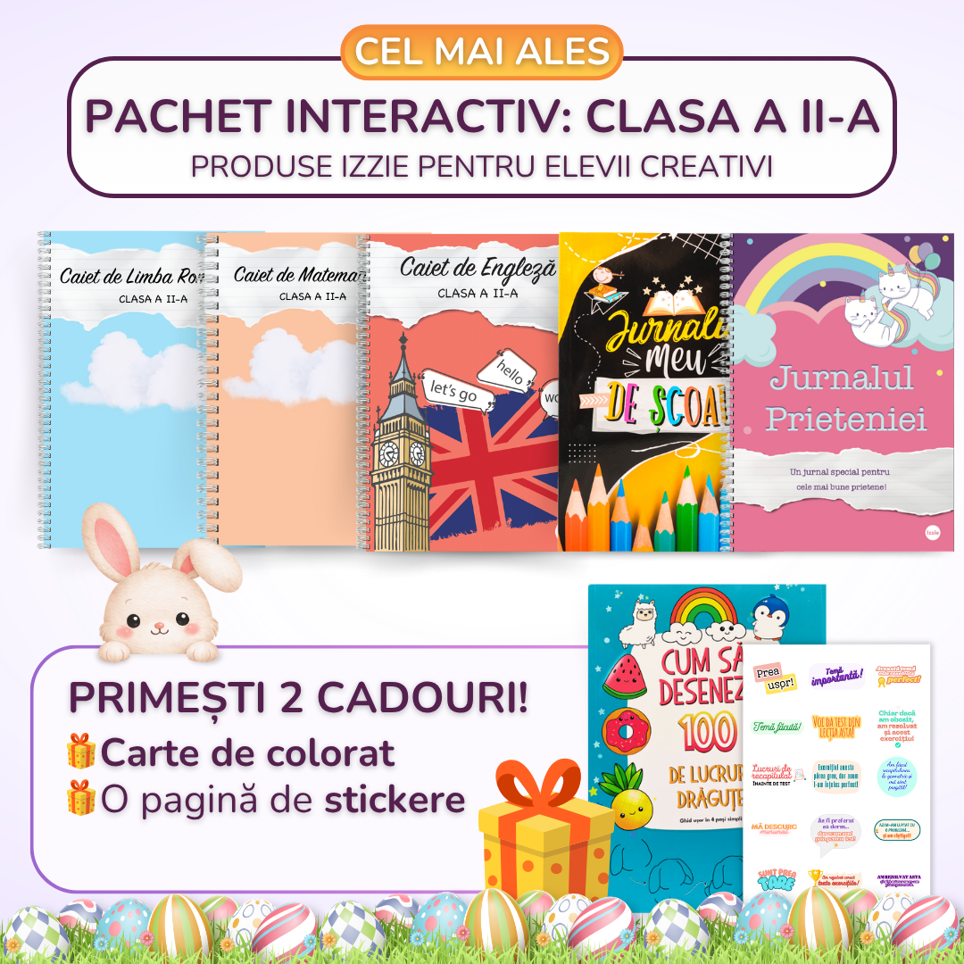 Pachet Interactiv 6 produse Izzie: clasa a II-a