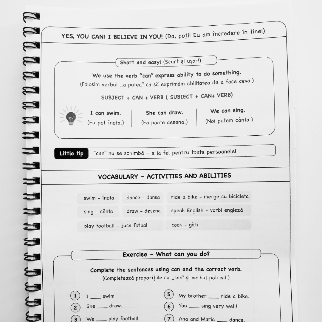 Caiet Izzie de Engleză: clasa a III-a (cu Teorie)