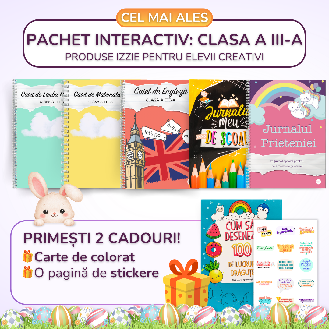 Pachet Interactiv 6 produse Izzie: clasa a III-a