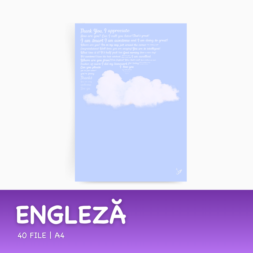 Mini set: 4 Caiete Izzie (la alegere)